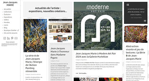 Site de Jean-Jacques Marie, artiste contemporain